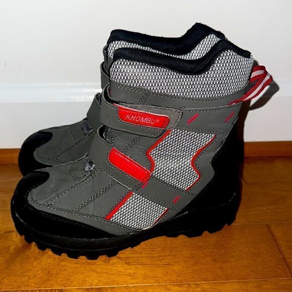 Khombu Gray Winter Snow Boots Sz 3 - Picture 2 of 8